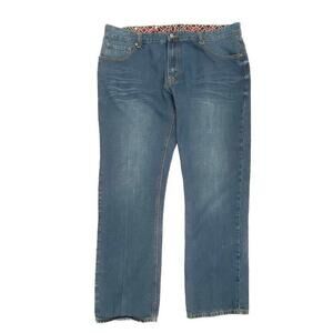 Linea Uomo Modern Straight Fit Men's size 44x34 Dark Wash Blue Denim jeans